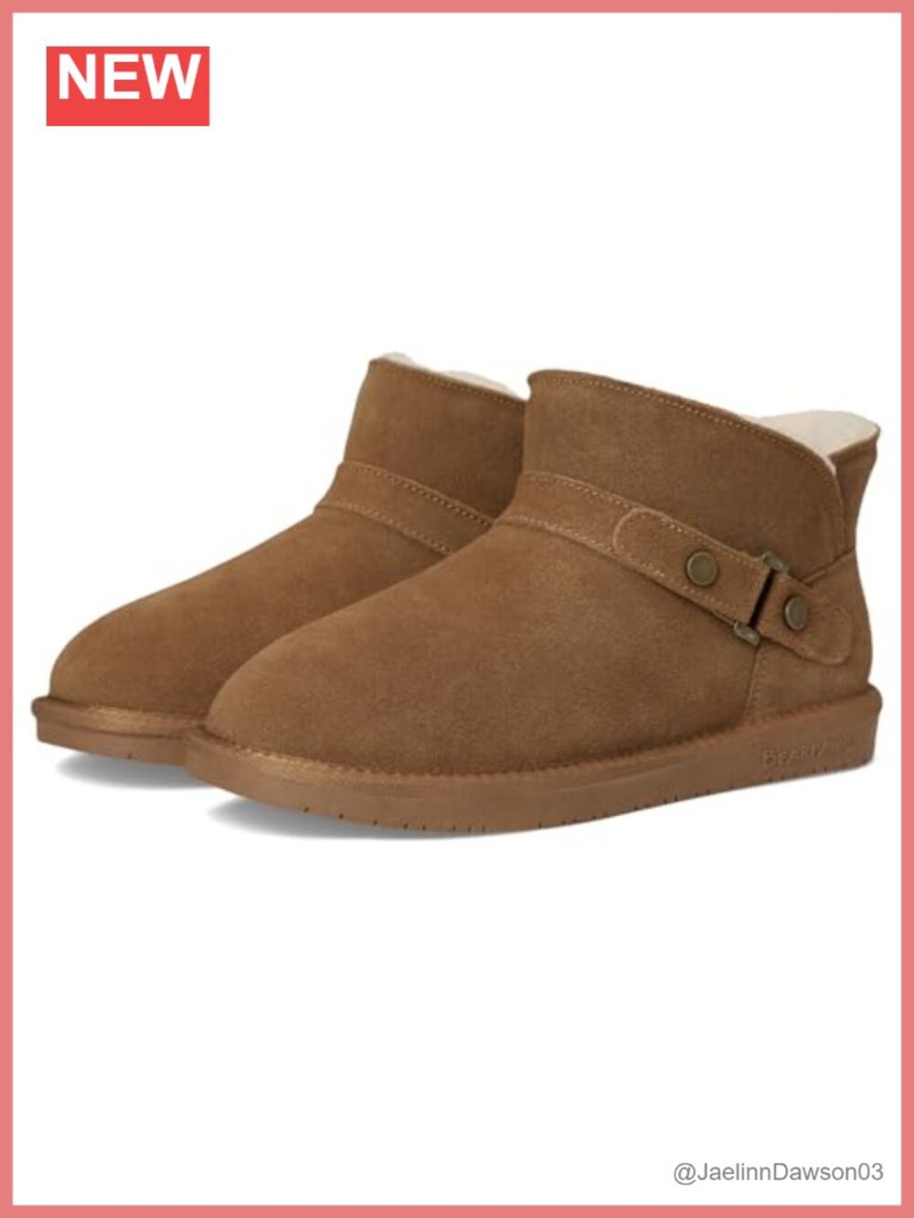 Mid-Calf Suede Fashion Boots with Faux Fur Lining Pull-On Style